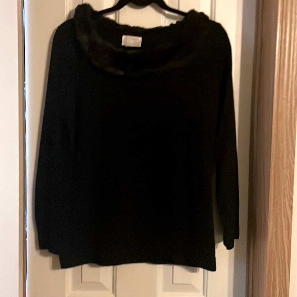 Designers Originals Sweater with fake fur collar